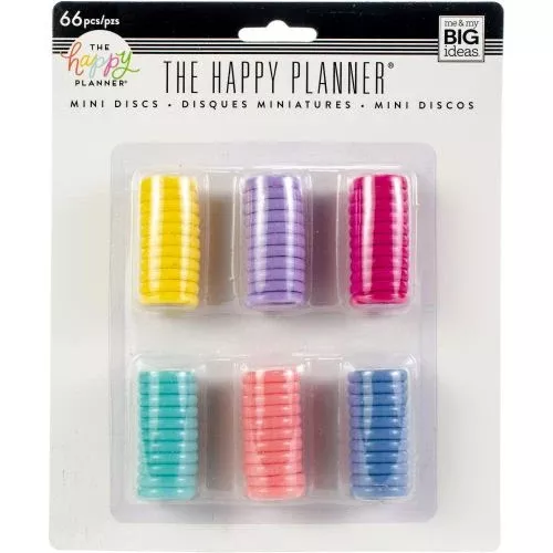 Happy Planner Mini Disc Value Pack 66/Pkg Multi Color - Postage as per Actual