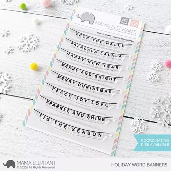 Holiday Word Banners - Stamp & Die Bundle - Mama Elephant