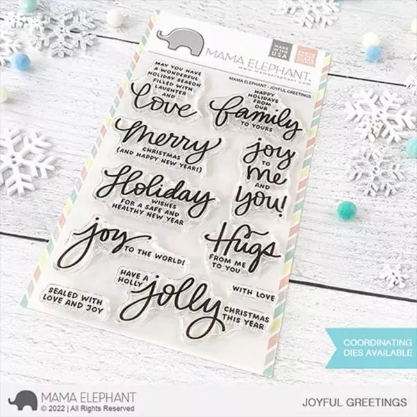 Joyful Greetings - Stamp & Die Bundle - Mama Elephant