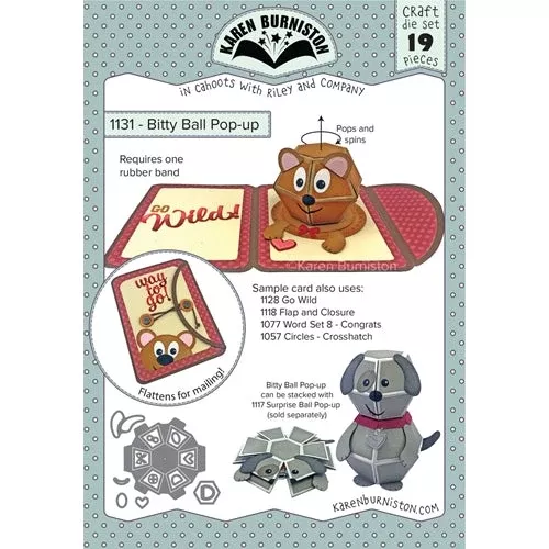 Karen Burniston Bitty Ball Pop Up Dies Set 1131