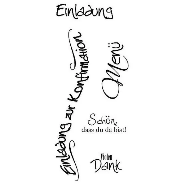 Konfirmation 1 - Cling Stamps