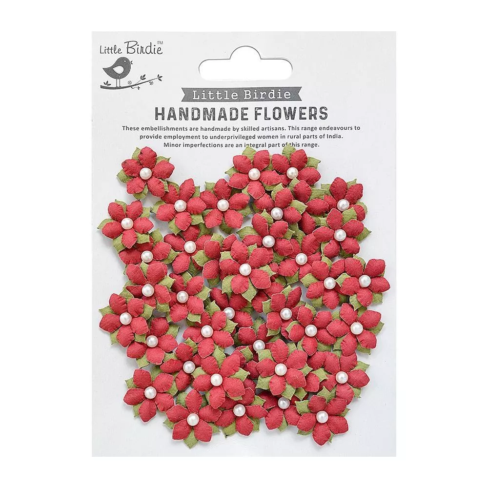 Little Birdie - Elira Paper Flowers 40/Pkg Love and Roses