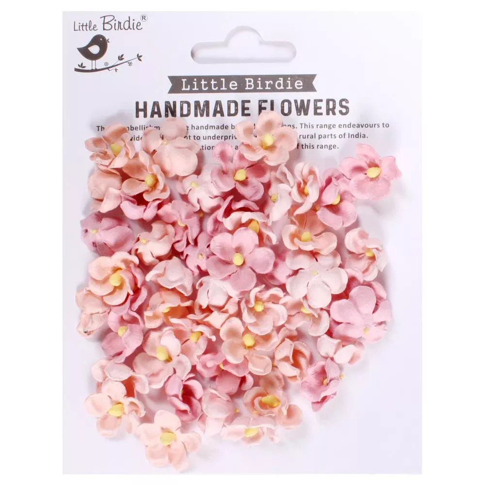 Little Birdie - Paula Paper Flowers 50/Pkg Pearl Pink