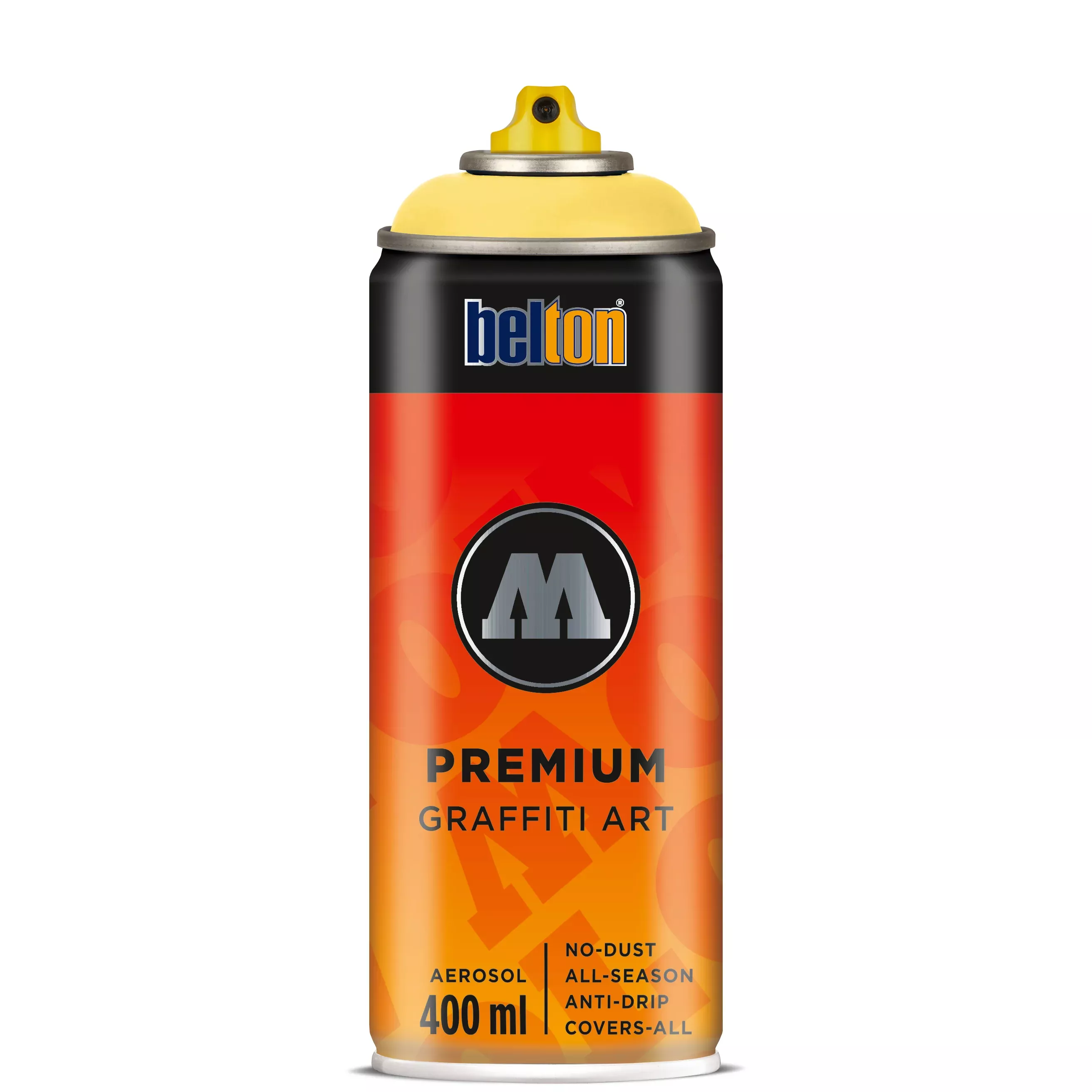 molotow belton spray paint #007 cashmere yellow