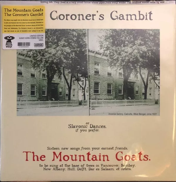 The Mountain Goats - The Coroner's Gambit (LP, Album, Ltd, RE, Yel)