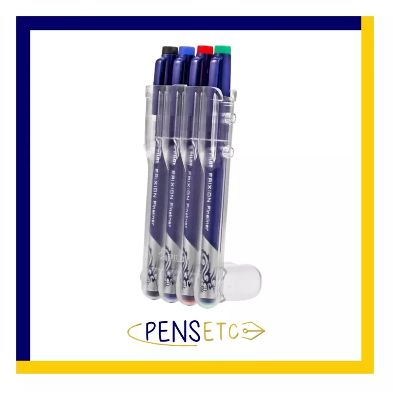 Pilot Frixion Erasable Fineliner Marker Pens – 1.3mm – Evolutive Set – 4 Pack