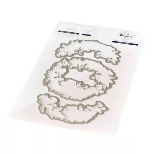 PinkFresh Studio CHARMING FLORAL WREATH Die Set pfcc1820*