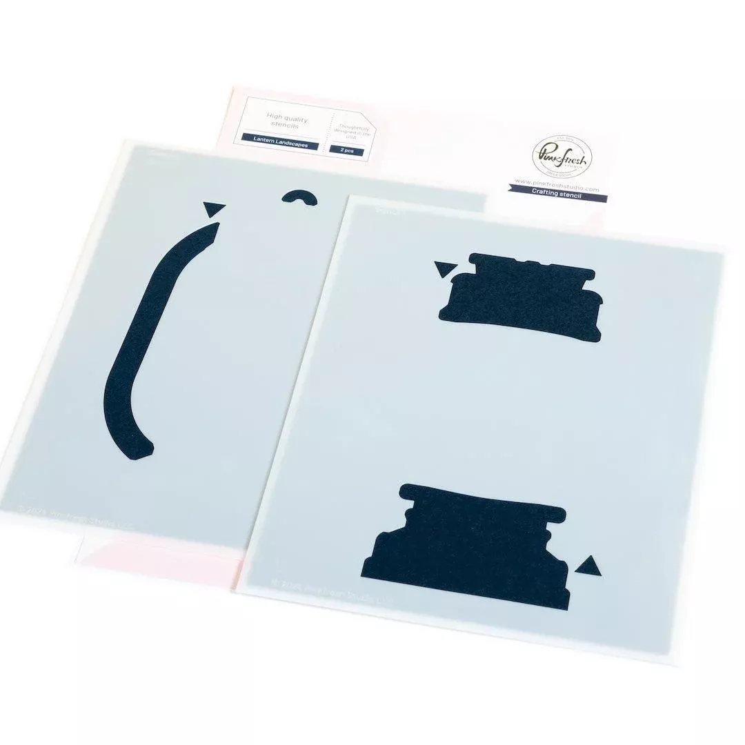 Pinkfresh Studio - Stencils - Lantern Landscapes