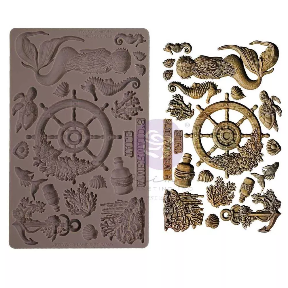 Prima Marketing - A Mermaid's Tale - 5x8 Mould, 676964