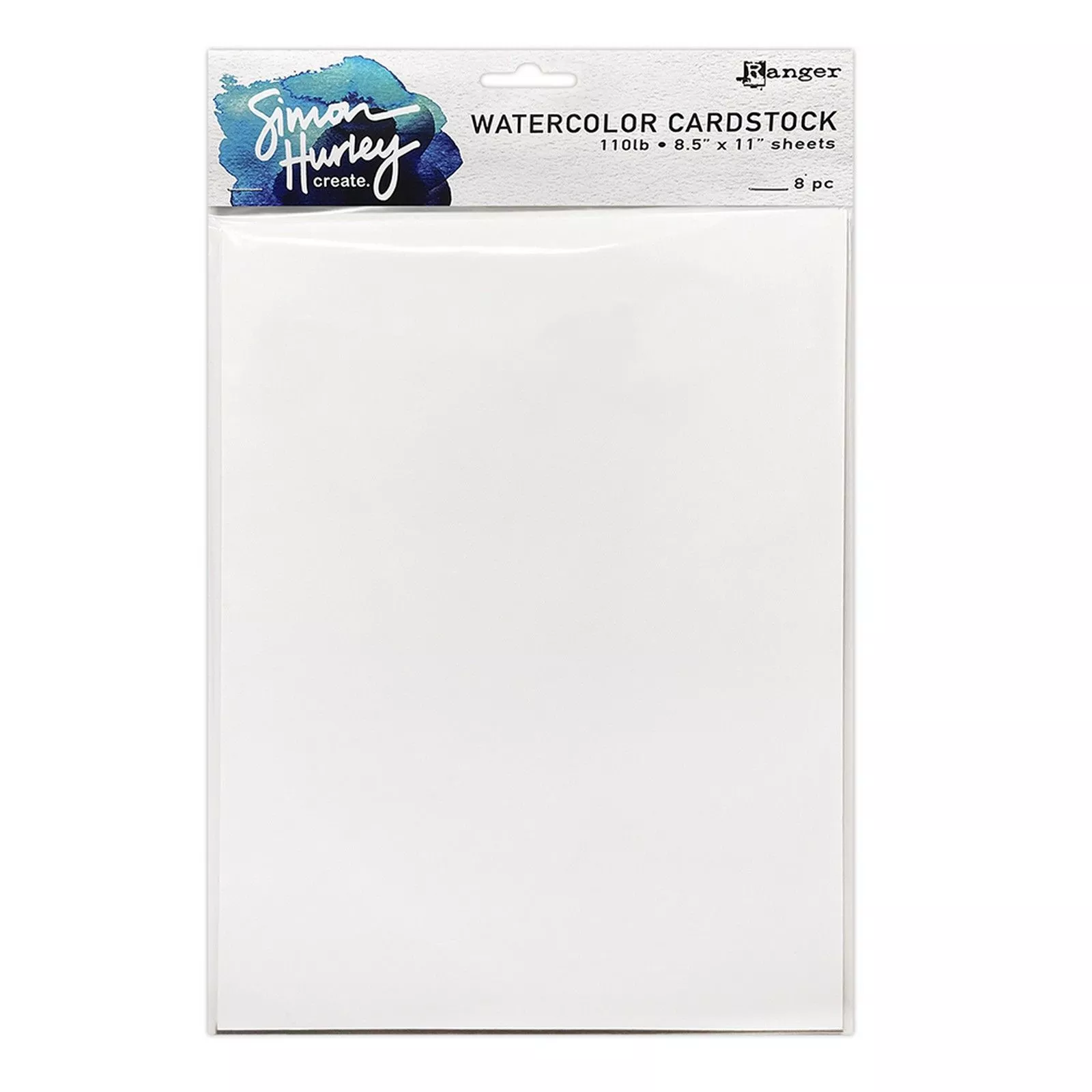 Ranger • Simon Hurley Create. Smooth Watercolor Cardstock 8pcs