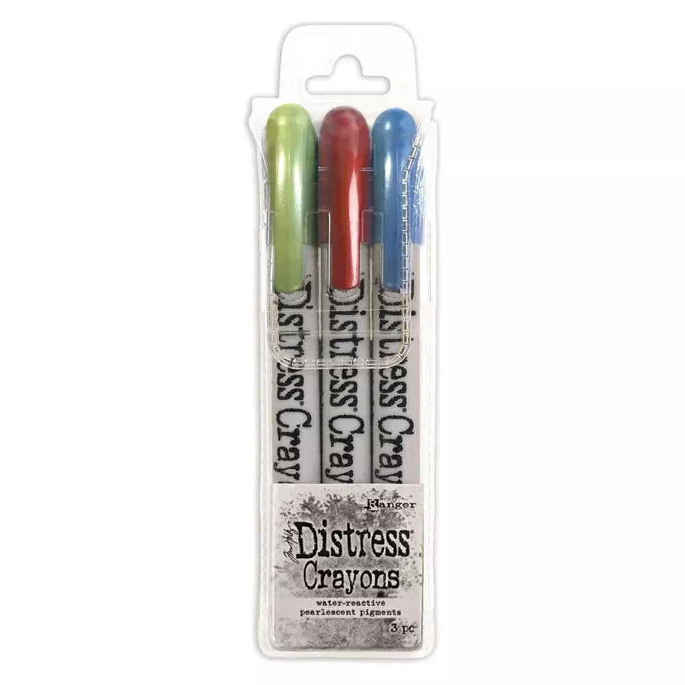 *Ranger Tim Holtz Distress Pearl Mica Crayons Set 3 tsck81173