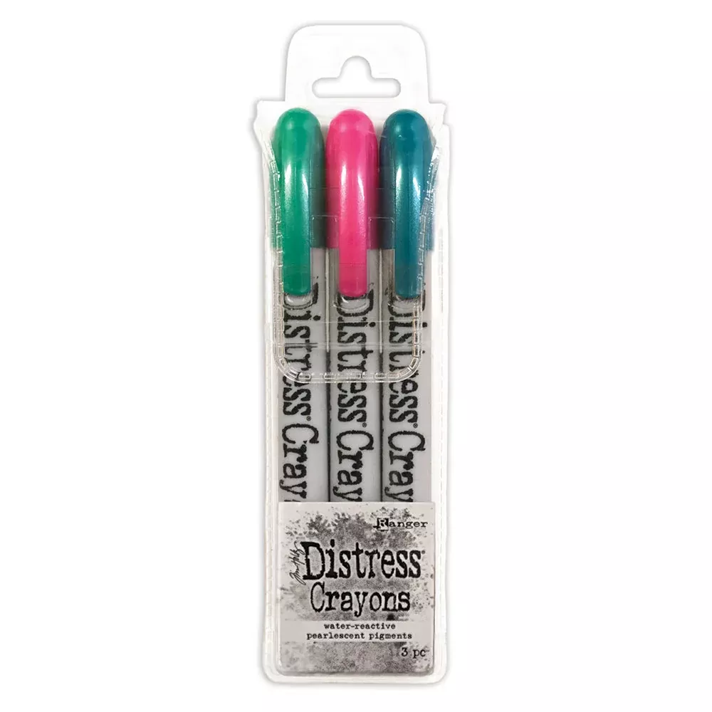 *Ranger Tim Holtz Distress Pearl Mica Crayons Set 4 tsck81180