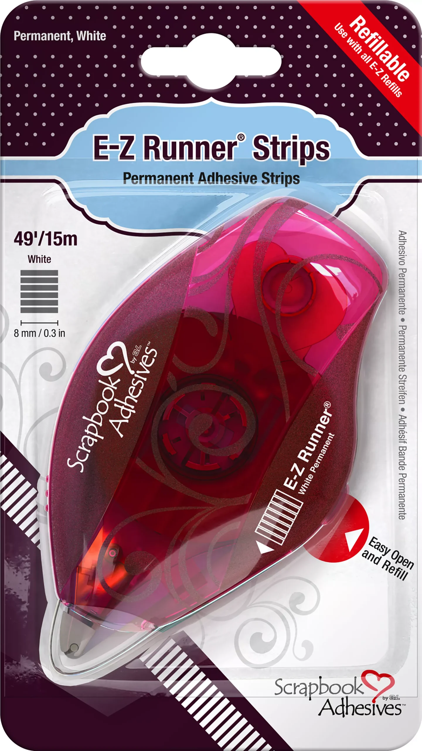 Scrapbook Adhesives E-Z Runner Dispenser Permanent, 49'