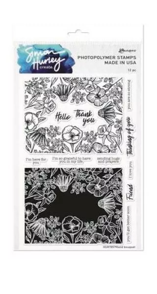 Simon Hurley - Bold Bouquet - Clear Stamp - Ranger