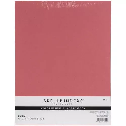 Spellbinders Color Essentials Cardstock 8.5"X11" 10/Pkg Dahlia