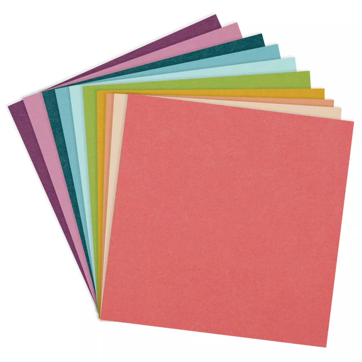 Spellbinders ColorWheel Cardstock 12x12 - Rainbow Hues Assotrment, CSA-011