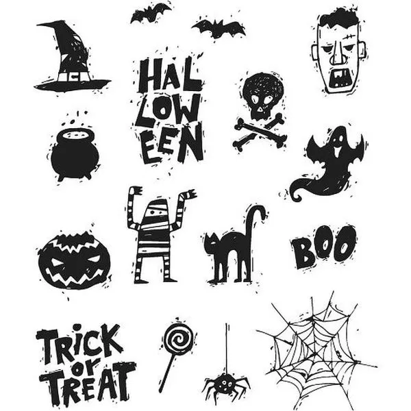 Spooky Scribbles by Tim Holtz - Stampers Anonymous