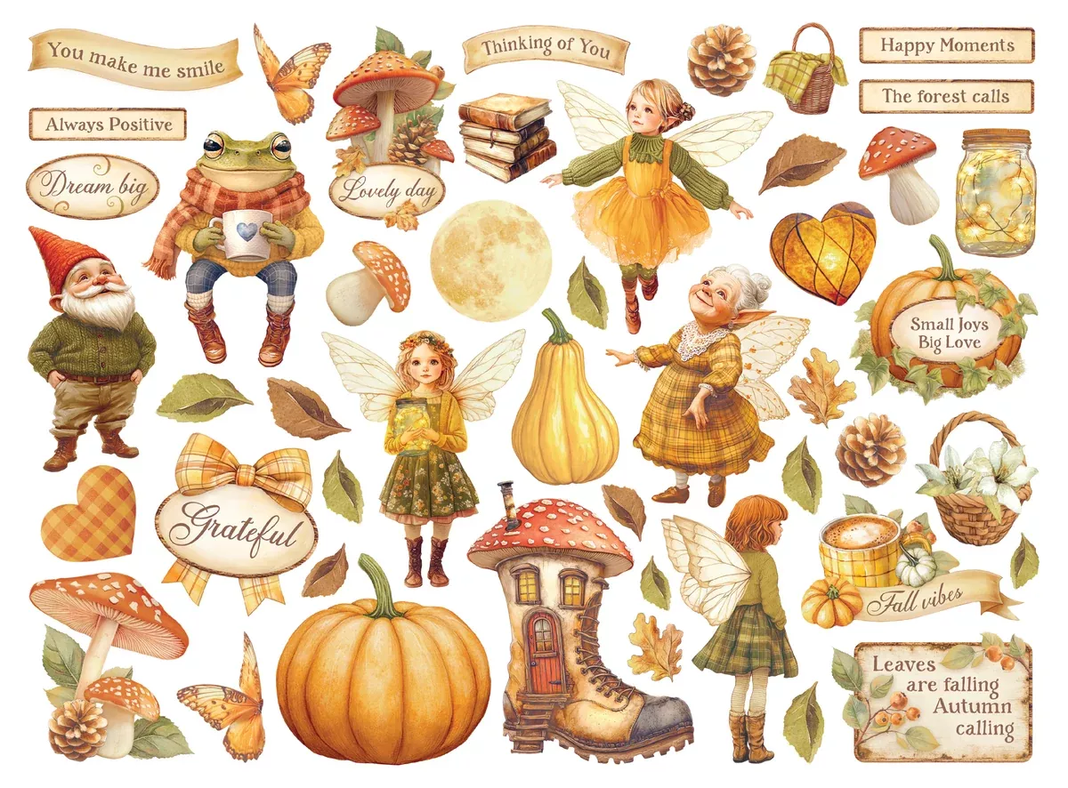 Stamperia Die cuts assorted - Whispering woods