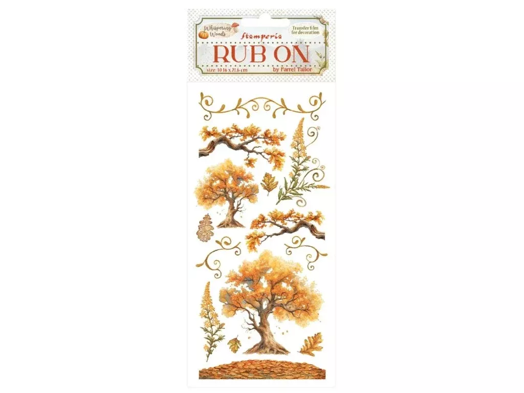 Stamperia Rub-on cm 10,16x21,6 - Whispering woods oak