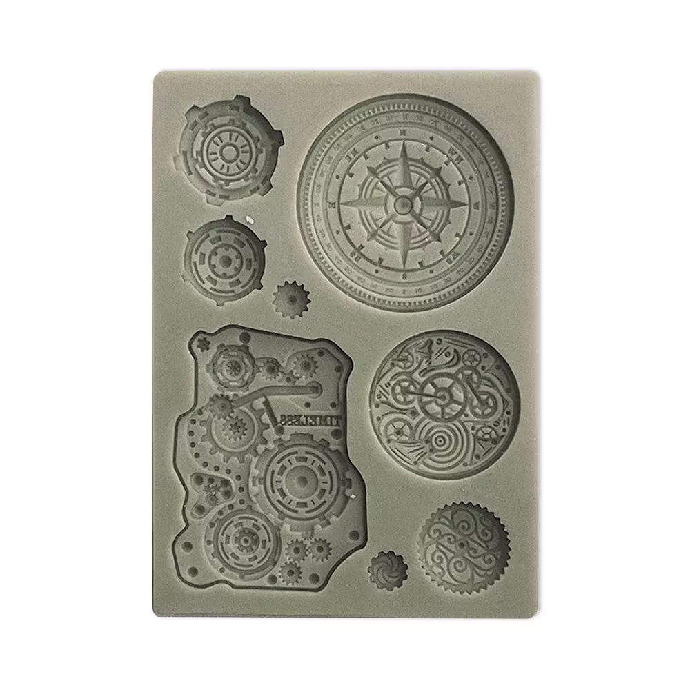 Stamperia Silicon mold A6 - Around the world mechanisms