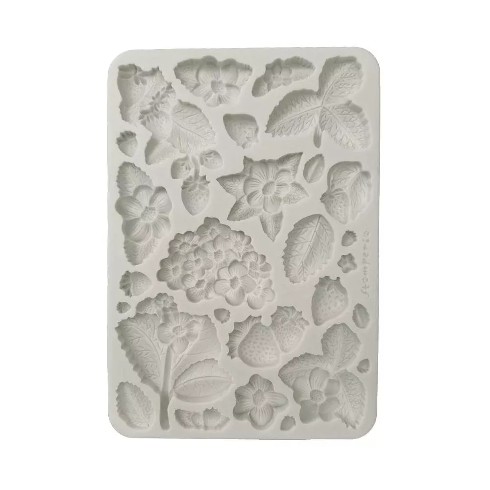 Stamperia Silicone Mould A5 - Hidden Grove Strawberries, KACMA575