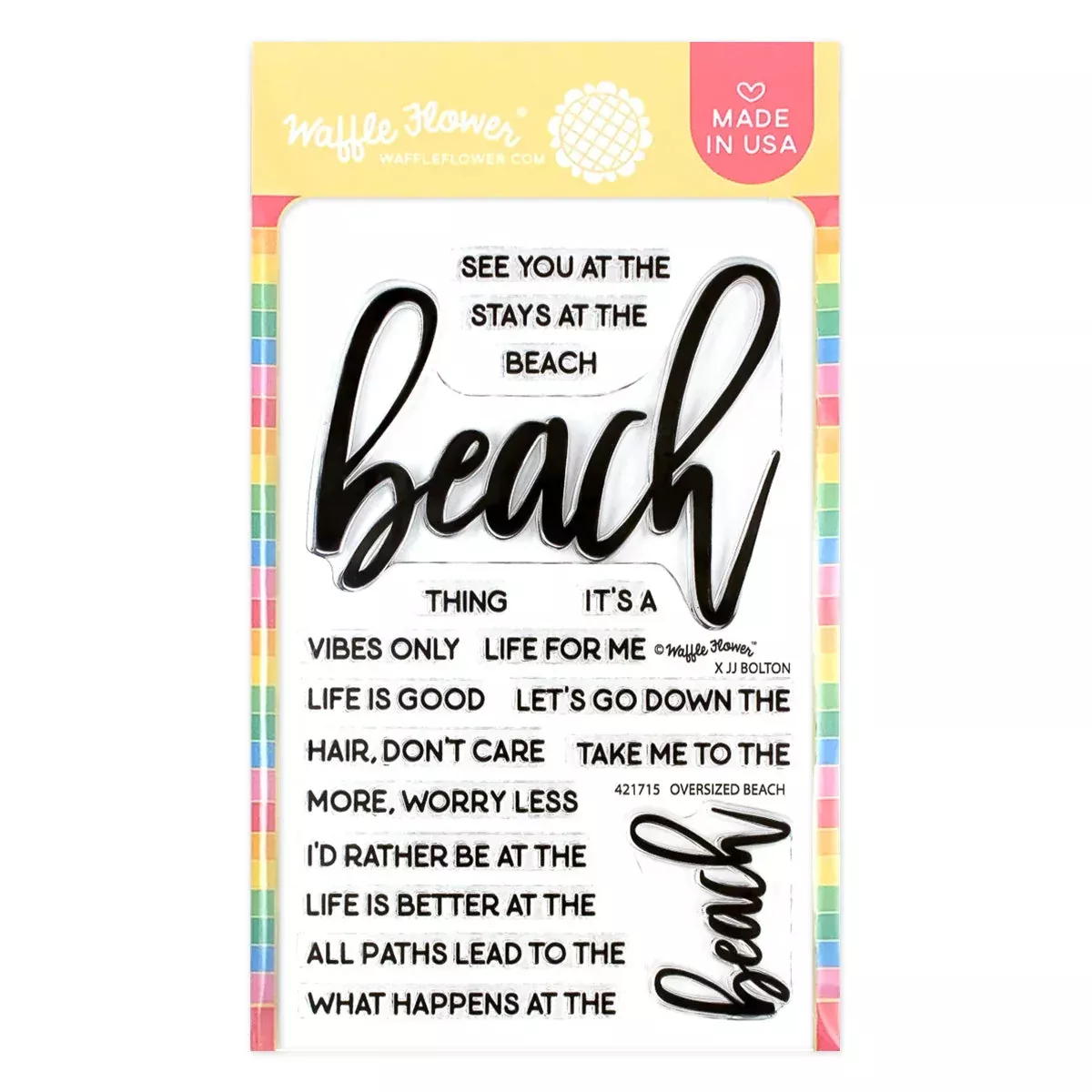 Stamps: Waffle Flower-Oversized Beach