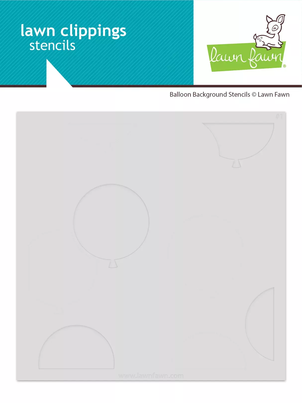 Stencils: Lawn Fawn-Balloon Background