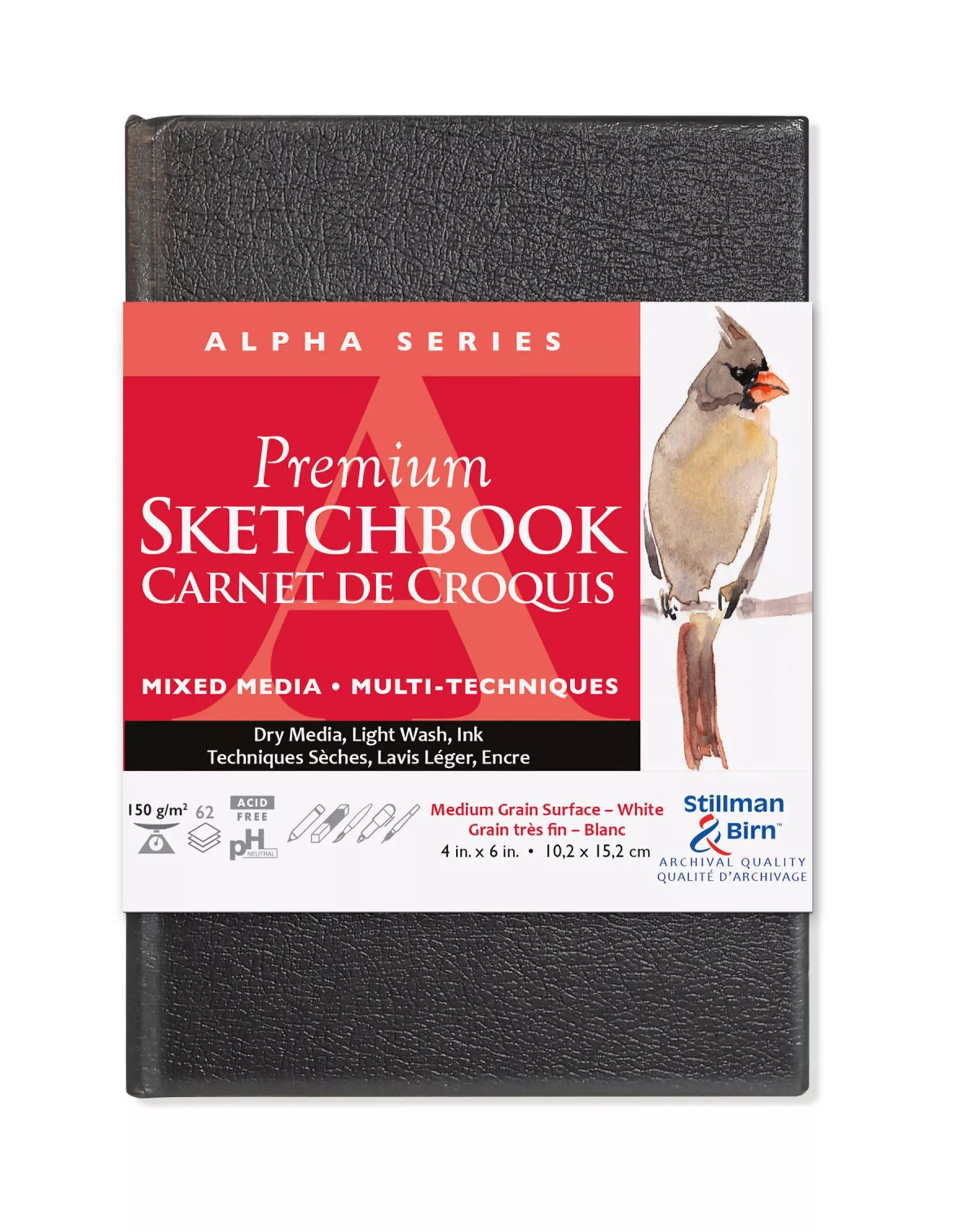 Stillman & Birn Alpha Sketchbook, Hardbound, Portrait, 4" x 6"