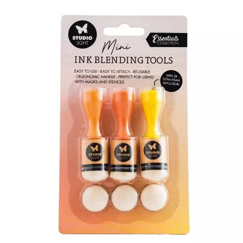 Studio Light Ink Blending Tools + 3 Replacement Foam Pads (Mini)