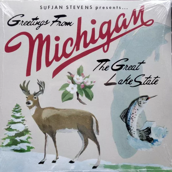 Sufjan Stevens - Greetings From Michigan (The Great Lake State) (2xLP, Album, RE, RP)