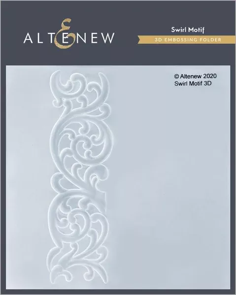 Swirl Motif 3D Embossing Folder