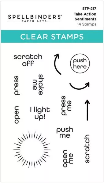Take Action - Clear Stamps - Spellbinders