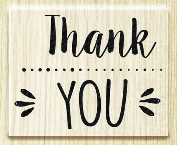 Thank you - Wooden Stamp