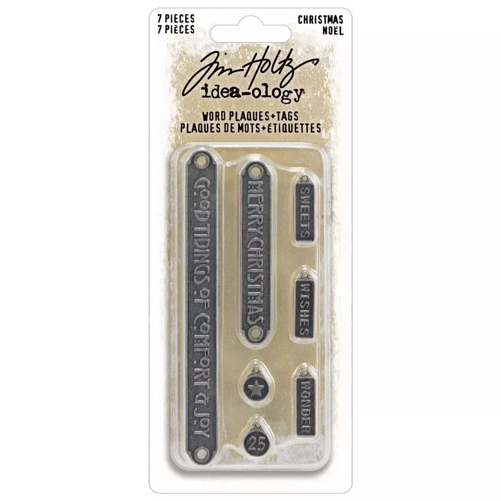 Tim Holtz Idea-Ology - Christmas Word Plaques & Tags, TH94405 2024