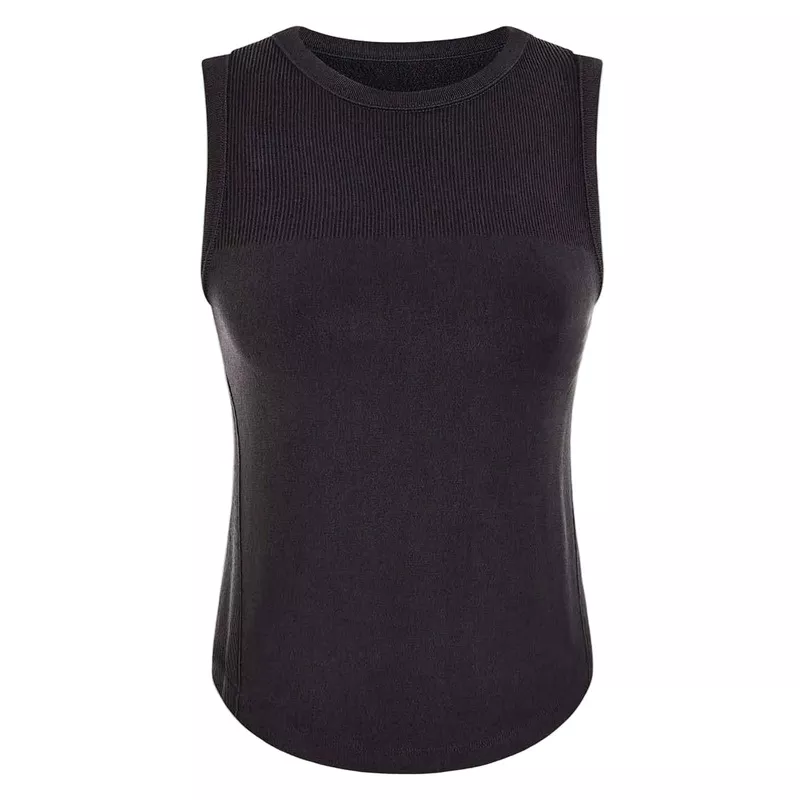 Toby Seamless Black Tank Top
