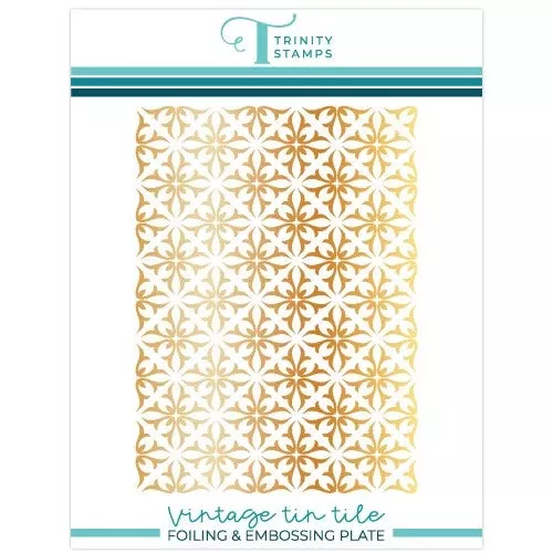 Trinity Stamps VINTAGE TIN TILE Hot Foil Plate tmd-164*