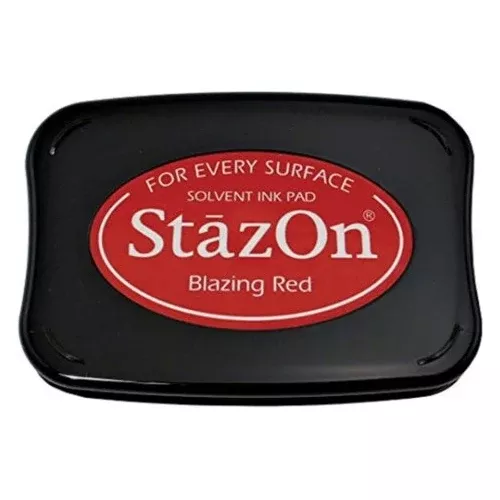 Tsukineko Stazon BLAZING RED Ink Pad sz-000-021