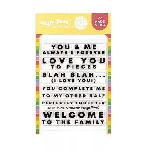 Waffle Flower Puzzle Clear Stamps 421191*