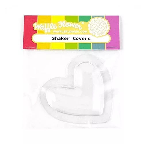 Waffle Flower Shaker Cover Puffy Hearts wfe072*