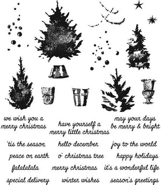 Watercolor Trees by Tim Holtz - Stampers Anonymous