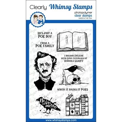 Whimsy Stamps Poe Boy Clear Stamps cwsd427