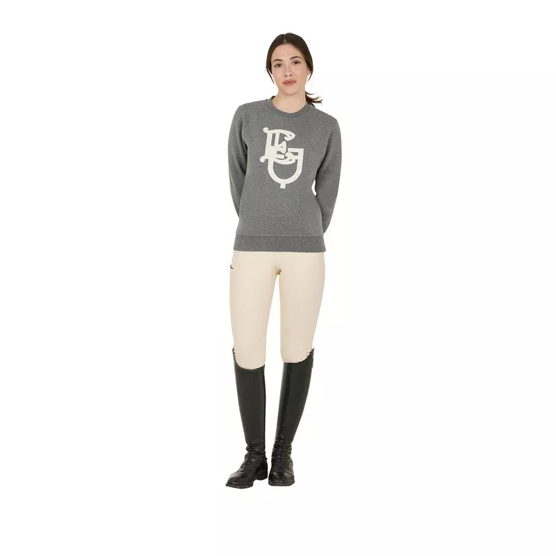 Womens Monogram Crewneck Sweatshirt