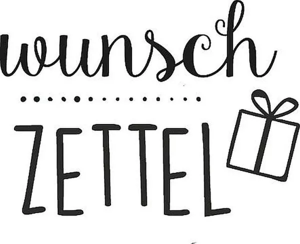 Wunschzettel - Wooden Stamp