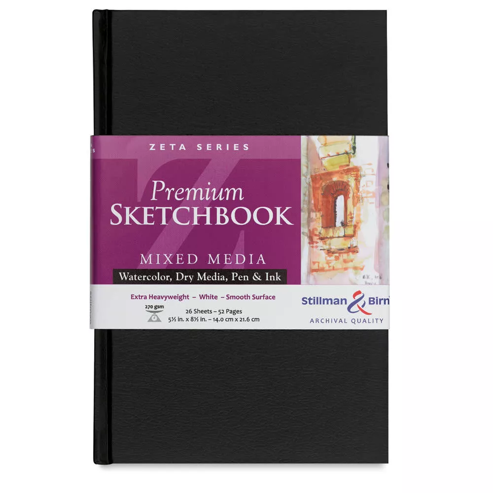 Zeta Hardbound Sketch 5.5X8.5 Iv Hw 26Sh