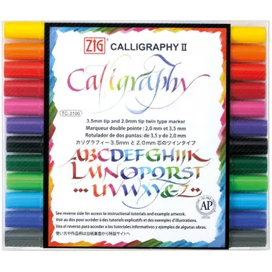 Zig Calligraphy II Marker Set