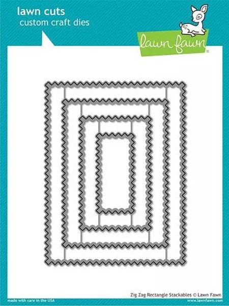 Zig Zag Circle Rectangle Stackables - Dies - Lawn Cuts