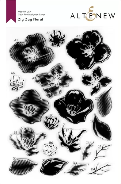 Zig Zag Floral Stamp Set - RETIRING